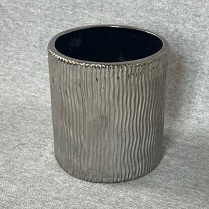 Silver Metal Planter Pot